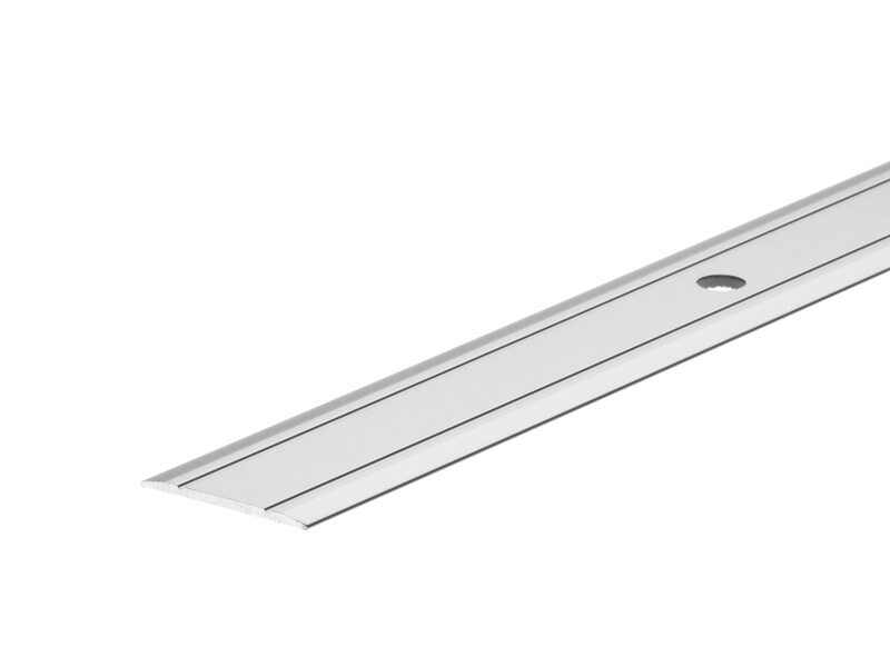 Alu Übergangsprofil 30mm Cezar L= 0,90m Silver (mitte gebohrt)