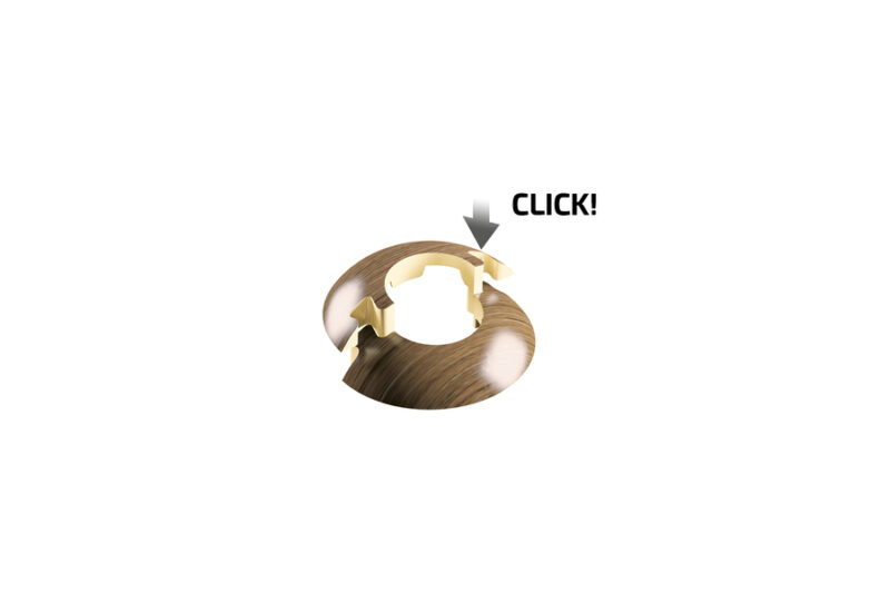 Klapprosette 18,2 mm PVC weiß 2 Stück (für Heizkörper)