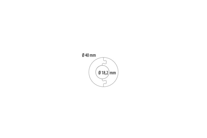 Klapprosette 18,2 mm PVC weiß 2 Stück (für Heizkörper)