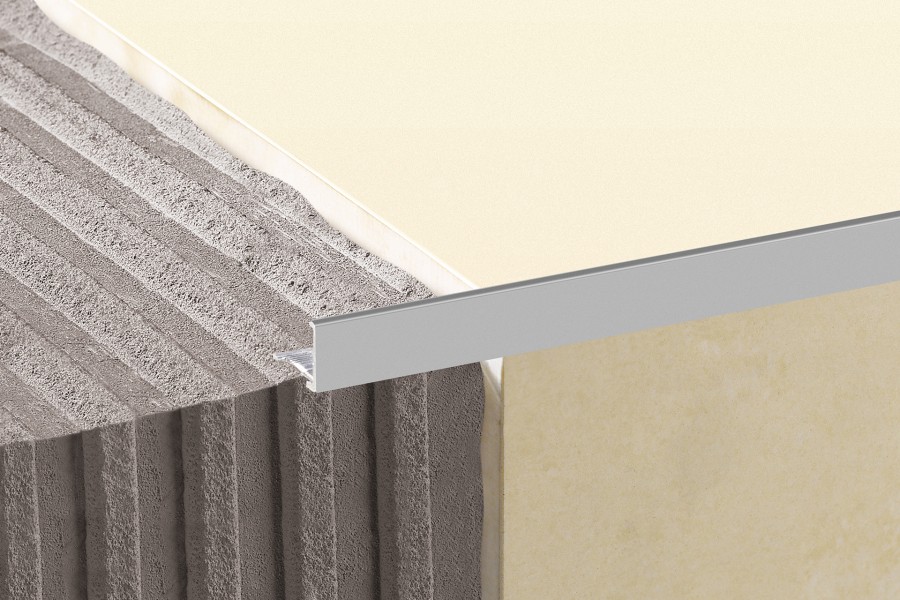 Alu L-Profil corner profile 10mm Cezar L=2,50m Silver